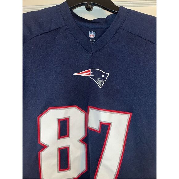 New England Patriots Jersey Small 8 youth Rob Gronkowski Youth NFL Football 87 K - Picture 3 of 6